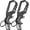 Black 2, variant on Heavy duty metal keychains, Carabiner clip Car key chains,Fashion family keychain bottle opener and 3 Key Rings suitable for men and women.(Multicolor-1pcs)