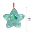 thumbnail image 6 of Sea Glass Friendship Ornament Kadlawus Under $5 ! Heart Keepsake for Christmas Tree Hanging, Handmade Decor for Friend Sister Gift Giving Special Occasions, 6 of 9