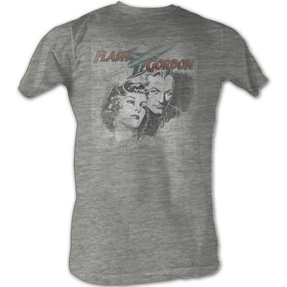 Flash Gordon Flash Head Gray Heather T-Shirt