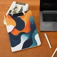 thumbnail image 5 of FORMRS A4 Clipboard Folder with Pen Holder Horizontal Foldable School Office Binder, Green Abstract Wavy, 5 of 9
