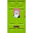 thumbnail image 2 of Carolines Treasures LH9171DS1216 Old English Sheepdog Hearts Love and Valentines Day Portrait Wall or Door Hanging, 2 of 2