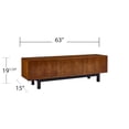 thumbnail image 6 of SEI Furniture Welling 63" TV Stand in Dark Tobacco and Black, 6 of 11
