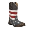 thumbnail image 2 of Roper Boys Americana Flag Square Toe Cowboy   Mid Calf Western Boots, 2 of 5