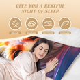 thumbnail image 3 of Bixox Color Splash Fox Portrait Print Body Pillow Cover with Zipper Closure, Cozy Fuzzy Fleece Body Pillow Case Cover 20 x 54 Inches,Long Body Pillow Pillowcase, 3 of 6