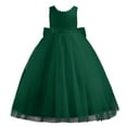 thumbnail image 4 of Kids Fall Dress Short Sleeves Green Girls Fall Winter Dresses Birthday Dress for Girl Dresses Size 7-8 Years, 4 of 5