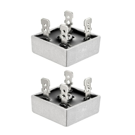 KBPC1010 1000V 10A Single Phase Bridge Rectifier Half-Wave Gray 2Pcs