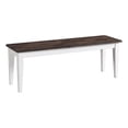 thumbnail image 2 of Pemberly Row Transitional Wood Backless Bench in Gray/White Finish, 2 of 2