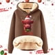 thumbnail image 2 of WILLBEST Sudadera con Capucha para Mujer, Estampado Navideño de Vaca, Cálida Grande, 2 of 4