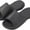 Black, variant on Men's Lightweight House Solid Slipon Sports Casual Comfort Soft Breathable Slippers - Quick Drying Sandal