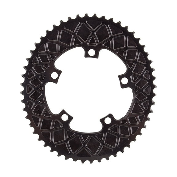 Absolute Black Oval 110 BCD 2X Chainring Absoluteblack Oval 110mm 52t 5b 2x Bk