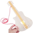 thumbnail image 3 of 2 guitarras de madera para pintar, de juguete, hechas a mano, para niños. Guitarra de madera recortada para pintar con estilo graffiti., 3 of 7