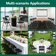 thumbnail image 7 of HaiCube 2 Pack Portable Plastic Folding Chair with Back Support, Heavy Duty Steel Frame, Indoor Outdoor for Party Wedding Office Patio, Black, 7 of 7