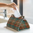 thumbnail image 5 of Kdxio colorful plaid Print Tissue Box Cover,Modern PU Leather Rectangular Tissue Box Holder for Bathroom Living Room Bedroom Office Desk Car Home, 5 of 6