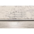 thumbnail image 4 of 2â€™ x 3â€™ Ivory Distressed Ikat Pattern Scatter Rug, 4 of 9
