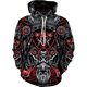 thumbnail image 3 of Sudadera con capucha con estampado 3D de samuráis para hombre, sudadera con capucha con gráfico de caballeros de armadura, sudaderas geniales de moda para niños, suéter superior Harajuku de invierno, 3 of 5