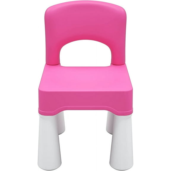 LL Plastic Kids Chair, Durable and Lightweight, 9.3" Height Seat, Indoor or Outdoor Use for Toddlers Boys Girls Aged 2 (Pink)