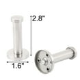thumbnail image 2 of Unique Bargains 4pcs Stainless Steel Round Wall Mount Clothes Hat Robe Towel Coat Hanger Hook, 2 of 2