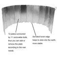 thumbnail image 2 of Camping Fire Windshield Stove Foldable Wind Guard Outdoor Cooking Stove wind shield Wind Board Aluminum Alloy Windscreen, 2 of 7