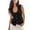 Black, variant on Sherrylily Women Sweater Vest Tank Tops Button Down Shirts Scoop Neck Fashion Sleeveless Ribbed Top S-2XL