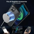 thumbnail image 4 of Magnetic for iPhone 12/iPhone 12 Pro Case, Compatible with MagSafe, Protection Protective Phone Case Shockproof Cover for iPhone 12/iPhone 12 Pro (Black), 4 of 15