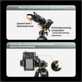 thumbnail image 4 of Fotopro Origin Tripod, 60" Carbon Fiber Camera Tripod for Travel, Ball Head with QR Plate, Lightweight and Compact, Max Load 15kg/33 lbs, Silver, 4 of 11
