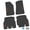 Black w/ Red Insert, variant on Flextread Floor Mats for 18-24 Jeep Wrangler JLU - Mopar Licensed Factory Fit - Black w/ Red Rubicon Insert - 100% Made in USA