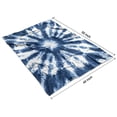 thumbnail image 4 of Blue White Tie Dye Mandala Pattern Blanket,Comfortable Soft Lamb Wool Throw Blanket,All Season,Warm Lightweight Blankets for Sofa Bed Couch Living Room Chair,40"x50", 4 of 4