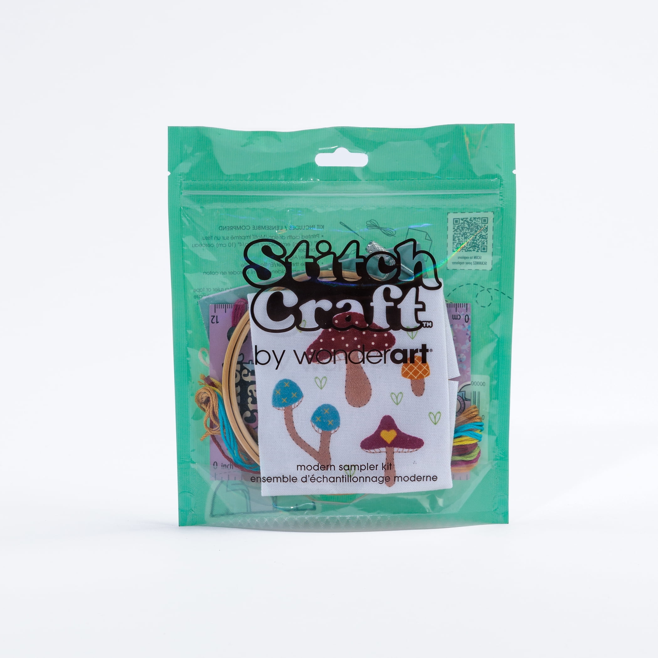 WonderArt Modern Sampler Kit Embroidery Kit - PAWS-ITIVELY