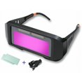 thumbnail image 1 of Gafas de soldadura con oscurecimiento automático con energía solar, gafas de soldador LCD con pantalla ajustable, 10 láminas protectoras, 1 of 3