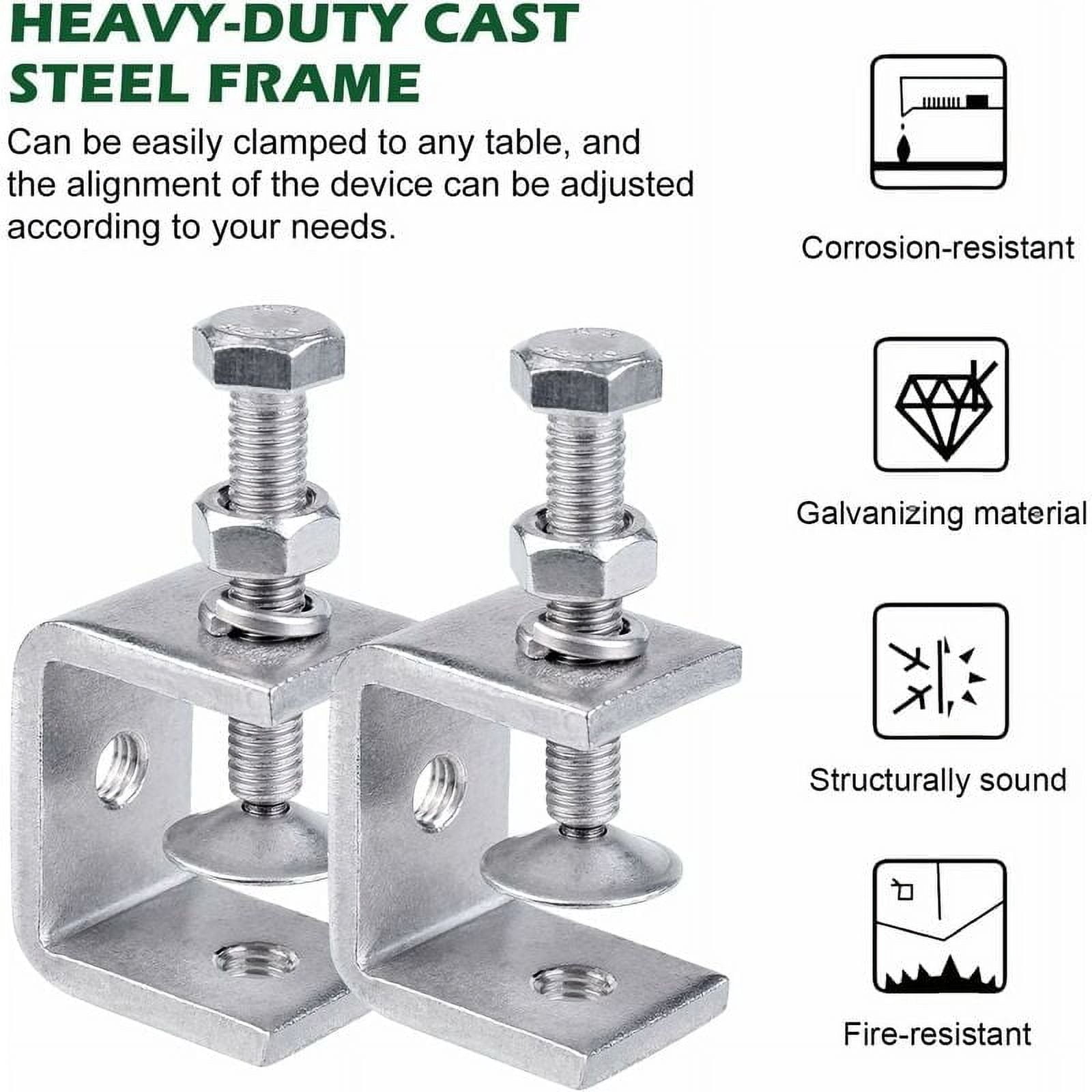 C-clamps, 8 pieces of heavy duty C-clamps made of 304 stainless steel, stainless steel C-clamps, heavy duty C-clamp, heavy duty stainless steel clamp