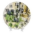 thumbnail image 2 of 10 Inch Wall Clock Silent Non Ticking Battery Operated Creative Quiet Round Clock For Kitchen Bathroom Home Bedroom Office Living Room Wine, 2 of 7