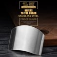thumbnail image 5 of Vikakiooze Stainless Steel Finger Guards,Stainless Steel Finger Guard Finger Protector Avoid Hurting When Slicing and Dicing for Food Chopping Cutting Knife Cutting, 5 of 9
