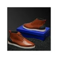 thumbnail image 3 of Mens Tayno Desert Chukka Boot Soft Leather Comfortable Cushion Sonoran Cognac, 3 of 10
