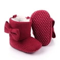 thumbnail image 4 of Kiplyki New Arrivals Toddler Shoes Winter Boys Girls Bow Thicken Velvet Snow Boots, 4 of 6