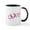 White/Black Inside, variant on CafePress - Snoopy Love - 11 oz Ceramic Mug - Novelty Coffee Tea Cup