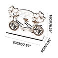 thumbnail image 3 of Ganfancp Billetera de Boda Bendición de Bicicleta para Recién Casados Adornos Artesanales de Madera Aptos para Regalar y Bodas Ofertas de La Semana 1X Pinza para Billetes de Boda, 3 of 7