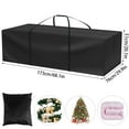 thumbnail image 2 of Sac de Rangement pour Coussins de Jardin, Housse de Protection avec Poignée Zippée, Sac Imperméable pour Coussins de Patio, Sac Anti-Poussière pour Arbre de Noël, pour Meubles de Patio Extérieurs, Canapés, 2 of 8