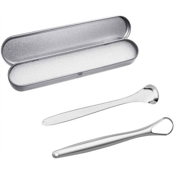 Scrapers Scrapers Tongue Scraper Oral Cleaning Tool for Oral Care (1 Set) Stainless Steel Tongue Tongue