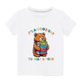 thumbnail image 1 of TopLLC Manches Courtes Col Rond Blouses & Chemises Chemises pour Enfants T-Shirt Graphique Manches Courtes Col Rond Crop Top pour 3-14 Ans Filles et Garçons T-Shirt Tee Blouse Fille, 1 of 4