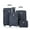Black, variant on Tripcomp Luggage Sets 4 Piece Suitcase Set (14/20/24/28)Hardside Suitcase with Spinner Wheels Lightweight Carry on Luggage(Dark Green)