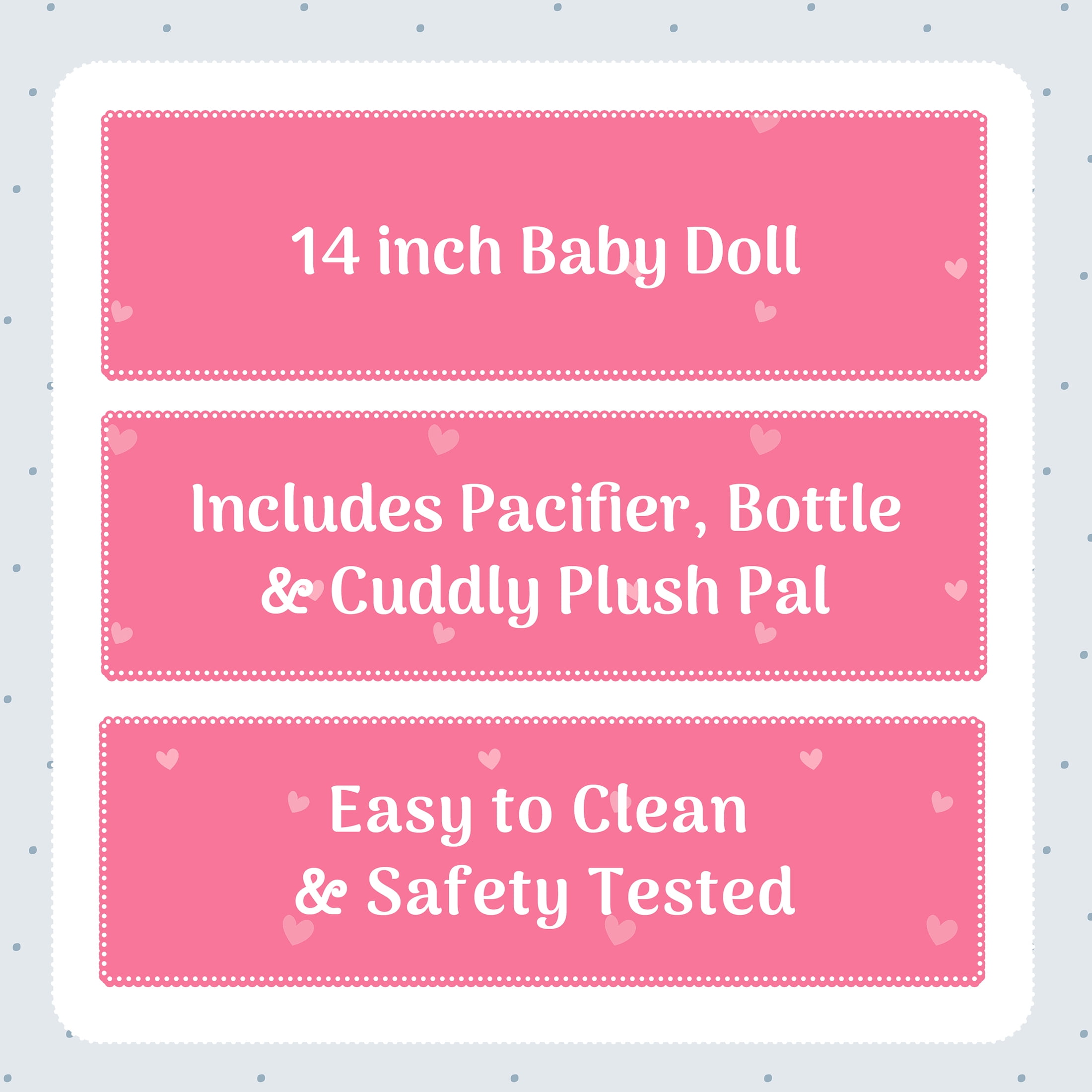 My Sweet Love Sweet Baby Doll Toy Set, 4 Pieces  (图3) My Sweet Love Sweet Baby Doll Toy Set, 4 Pieces  (图3)