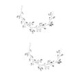 thumbnail image 6 of 2 Pack Barrettes Girls Hair Accessories Wedding Decor Miss Bride Silver, 6 of 8