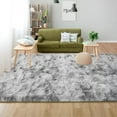 thumbnail image 3 of Debonair Super Soft Shaggy Rugs Fluffy Carpets 2x3 Feet Indoor Modern Plush Area Rugs for Living Room Bedroom Home Decor Upgrade Anti-Skid Rectangular Fuzzy Rug, Light Grey, 3 of 9