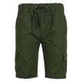 thumbnail image 1 of Men‘s Cargo Sports Short Pants Casual Slim Fit Solid Drawstring Elastic Waist Shorts With Pockets, 1 of 6