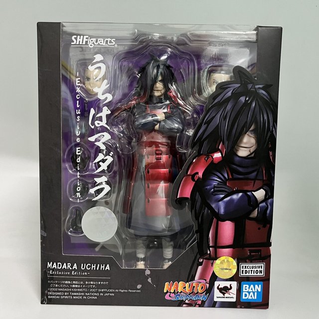 Bandai SHFiguarts 2.0 Naruto: Shippuden Kakashi Hatake Naruto Sasuke Sakura Uchiha Madara SHF Anime Figure Action Model Toy Gao Jinjia LED