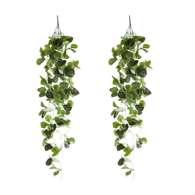 Inteprter 2 piezas de flores y plantas de imitación de plástico para decoración de jardín, bajo mantenimiento, durabilidad duradera Decoración Begonia