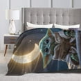 thumbnail image 4 of Ultra Soft Fleece Flannel Blankets Baby Yoda Cozy Warm Throws for Couch Sofa Bed 40"x30", 4 of 7