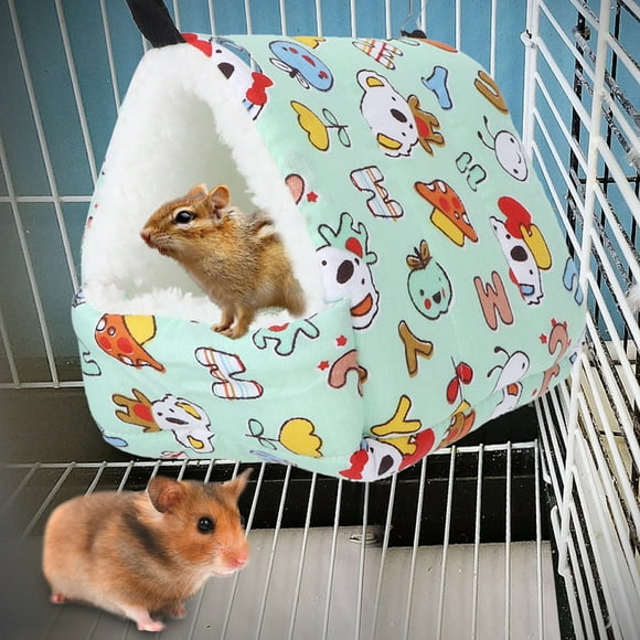 Winter Hamster Hammock, Hanging Bed House Hamster Hanging House, Squirrel  Sugar Glider For Small Pets S,M