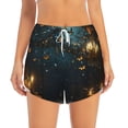 thumbnail image 4 of Lsque Magical Library Butterfly Night Printed Women's Running Shorts with Liner Pockets,Elastic Quick Dry Workout Athletic Gym Yoga Shorts,Womens High Waist Shorts-XX-Large, 4 of 9