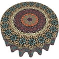 thumbnail image 2 of Mandala Boho Round Tablecloth 60 Inch Colorful Bohemia Mandala Table Cloth Rustic Farmhouse Vintage Polyester Table Cover Decorative for Indoor Outdoor Kitchen Dining Party, 2 of 6